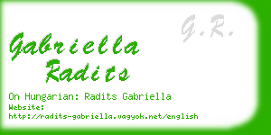 gabriella radits business card